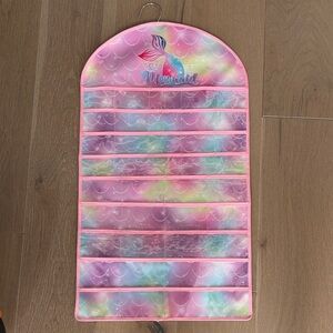 Mermaid Hanging Double Sided Jewelry Organizer with Rainbow Design